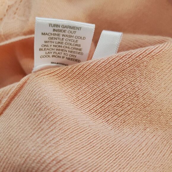 Eva Mendes Aubrey Peplum Bodycon Peach Dress - Picture 4 of 12